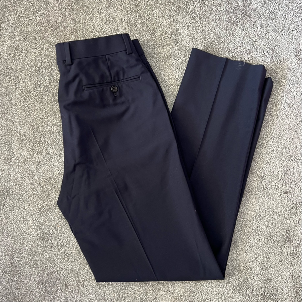 Brooks Brothers pants mens 32x32 navy blue dress slacks classic regent fit wool